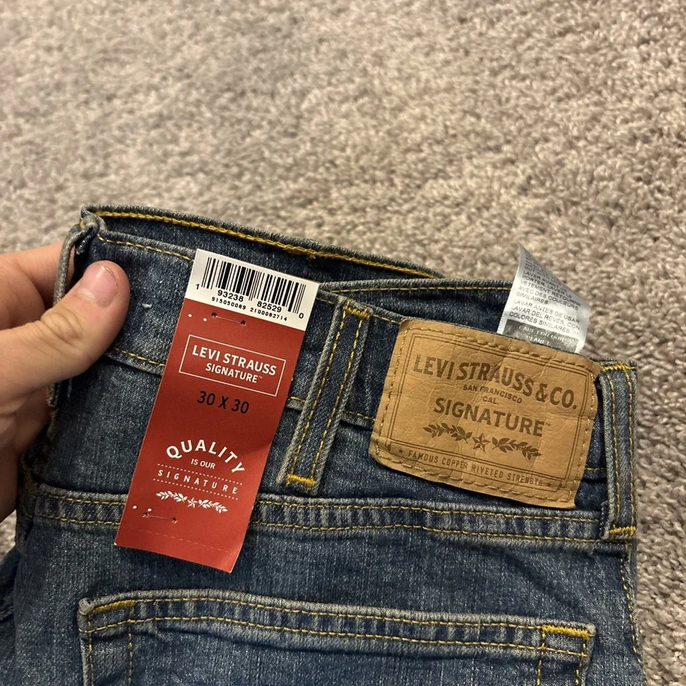 NEW Signature By Levi Strauss Blue Jeans Men's 30x30 Ultra Flex Bootcut Denim
